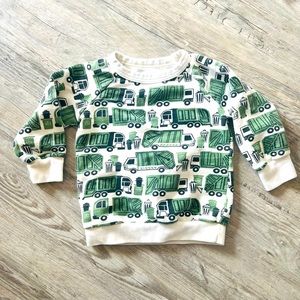 Winter Water Factory SWEATSHIRT - GARBAGE & RECYCLING GREEN